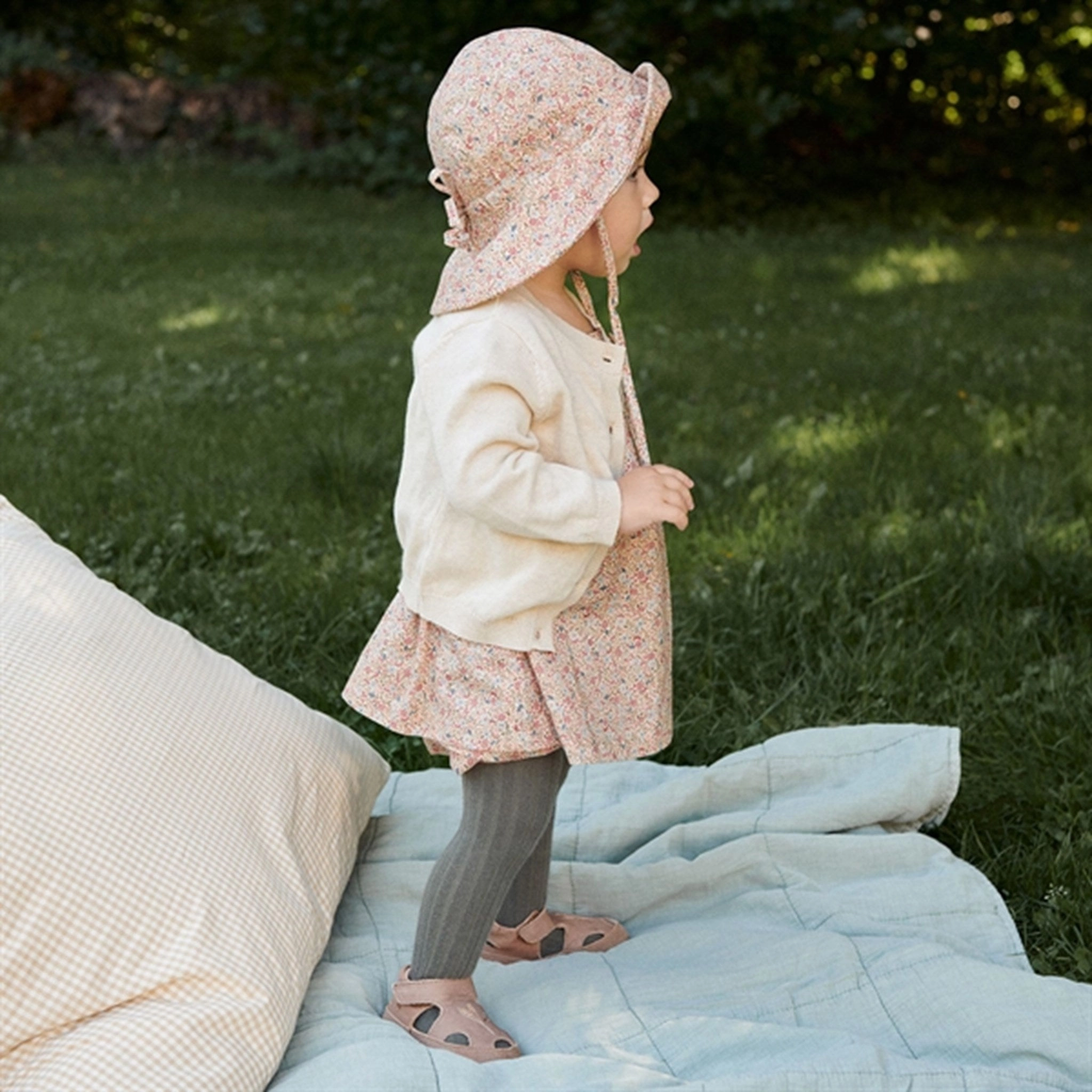 Wheat Porcelain Flowers Ayla Dress Comfy Yet Stylish Back Detail