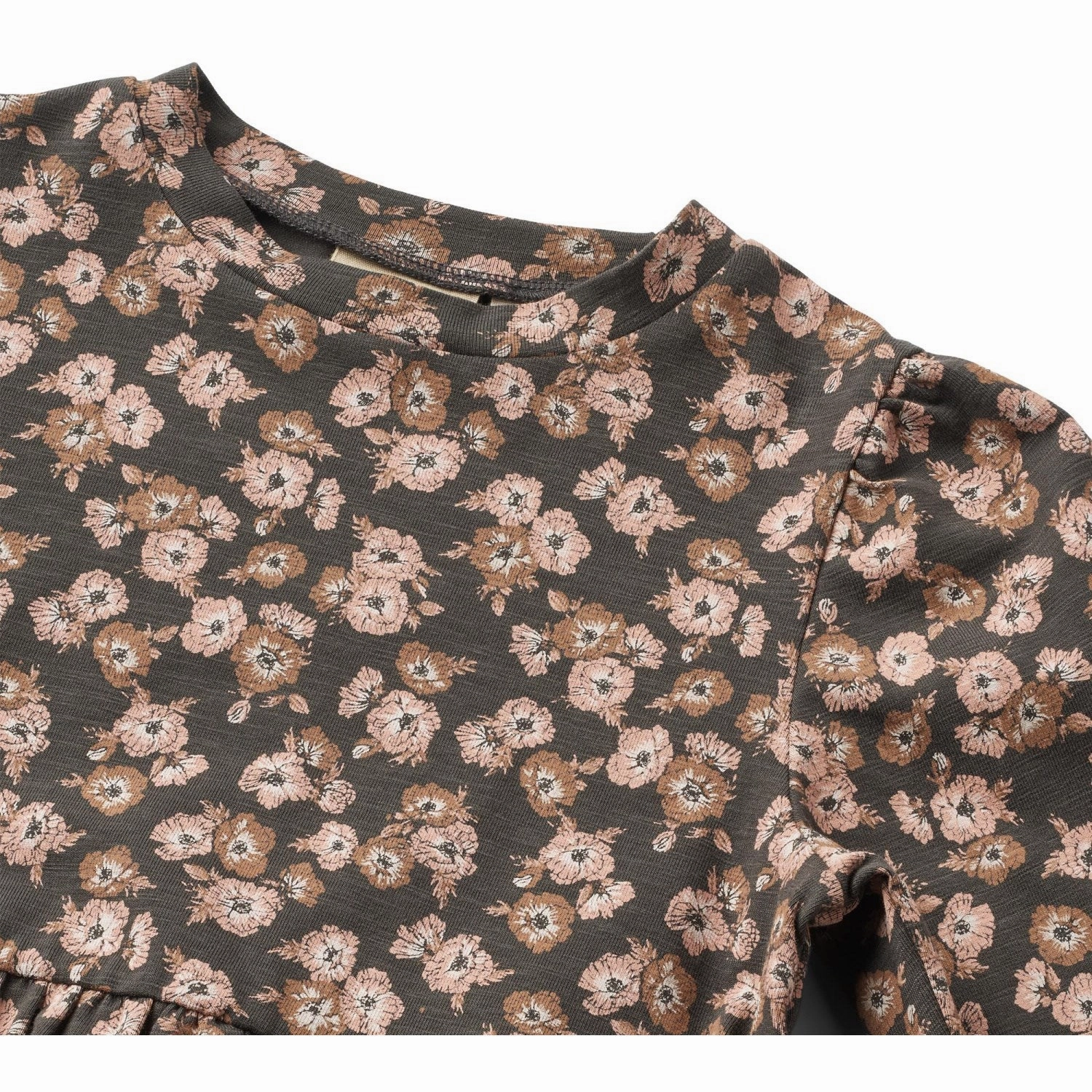 Wheat Raven Anemones Jersey Dress Eliane Eco-Lining Classic Layer