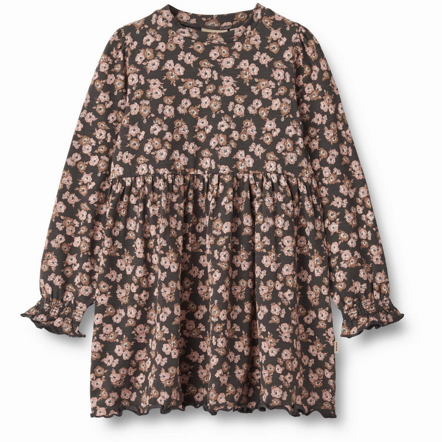 Wheat Raven Anemones Jersey Dress Eliane Relaxed Comfort Fitted Design