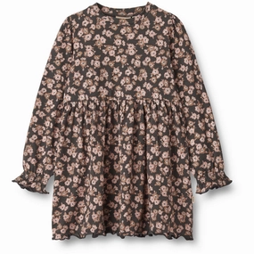 Wheat Raven Anemones Jersey Dress Eliane Relaxed Comfort Fitted Design