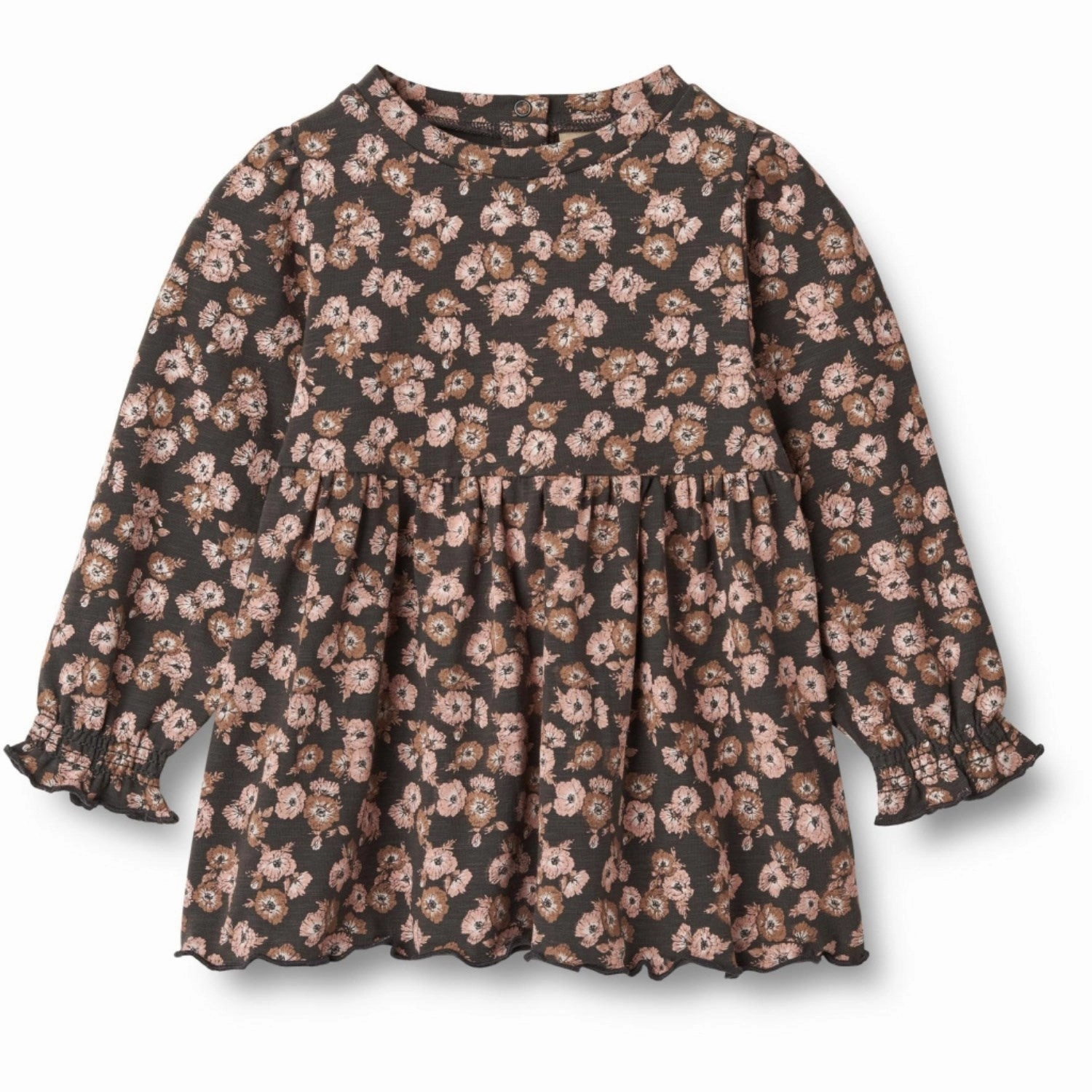 Pure Vibes Wheat Raven Anemones Jersey Dress Eliane