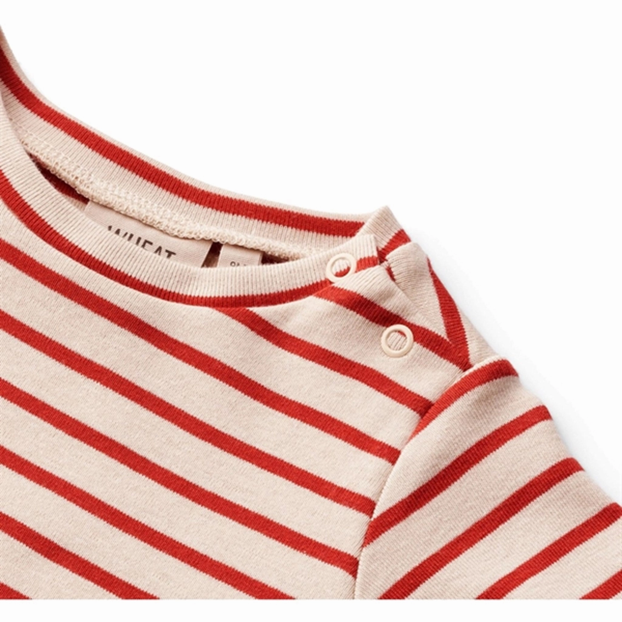 Easy Lovely Wheat Red Stripe Jersey Dress Anna