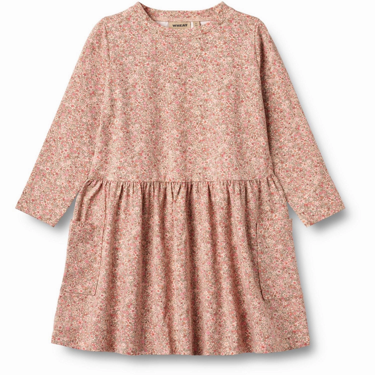 Wheat Rose Dust Flower Meadow Jersey Dress L/S Bessie Relaxing Style Outdoor Vibe