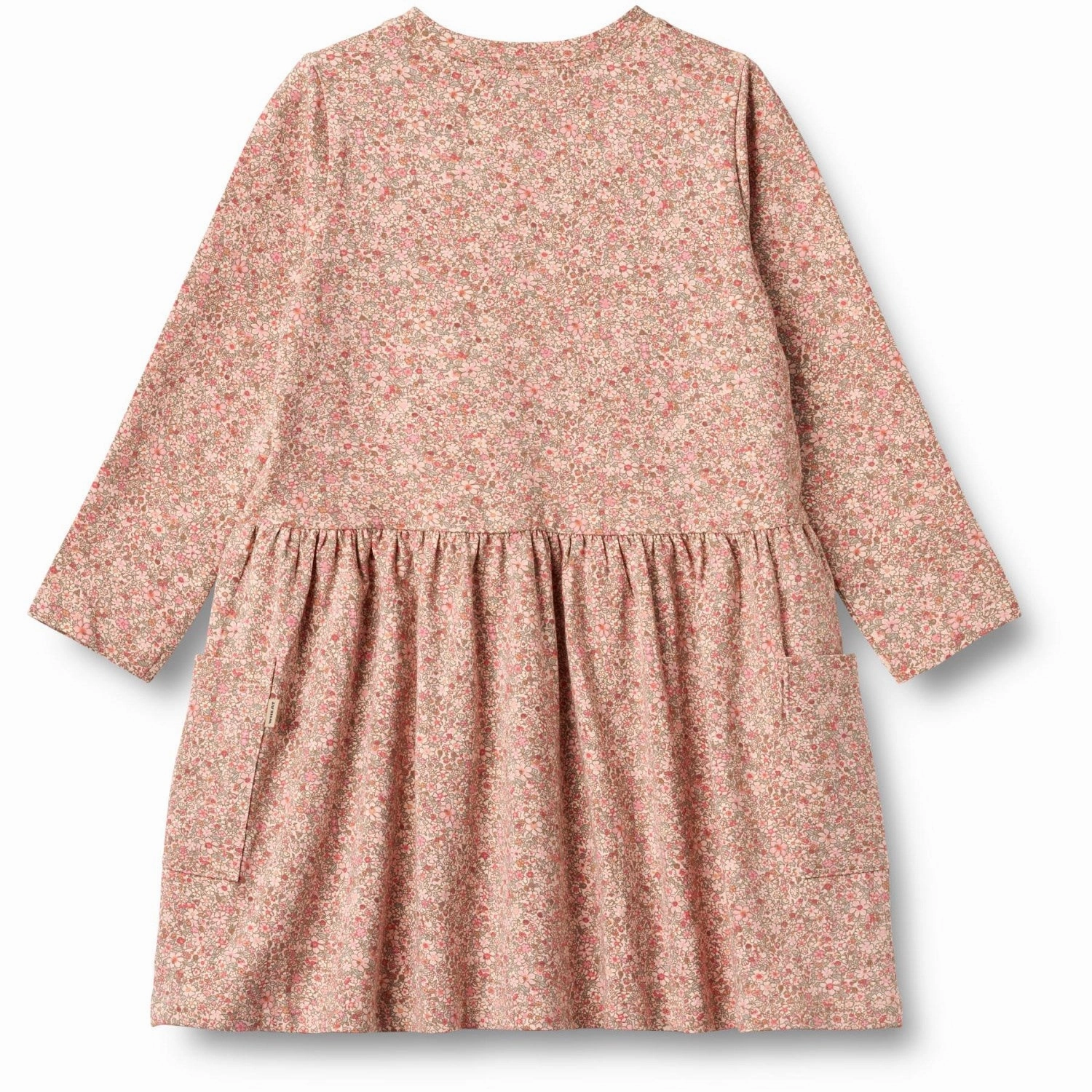 Wheat Rose Dust Flower Meadow Jersey Dress L/S Bessie Collar Accent Cozy Wearable