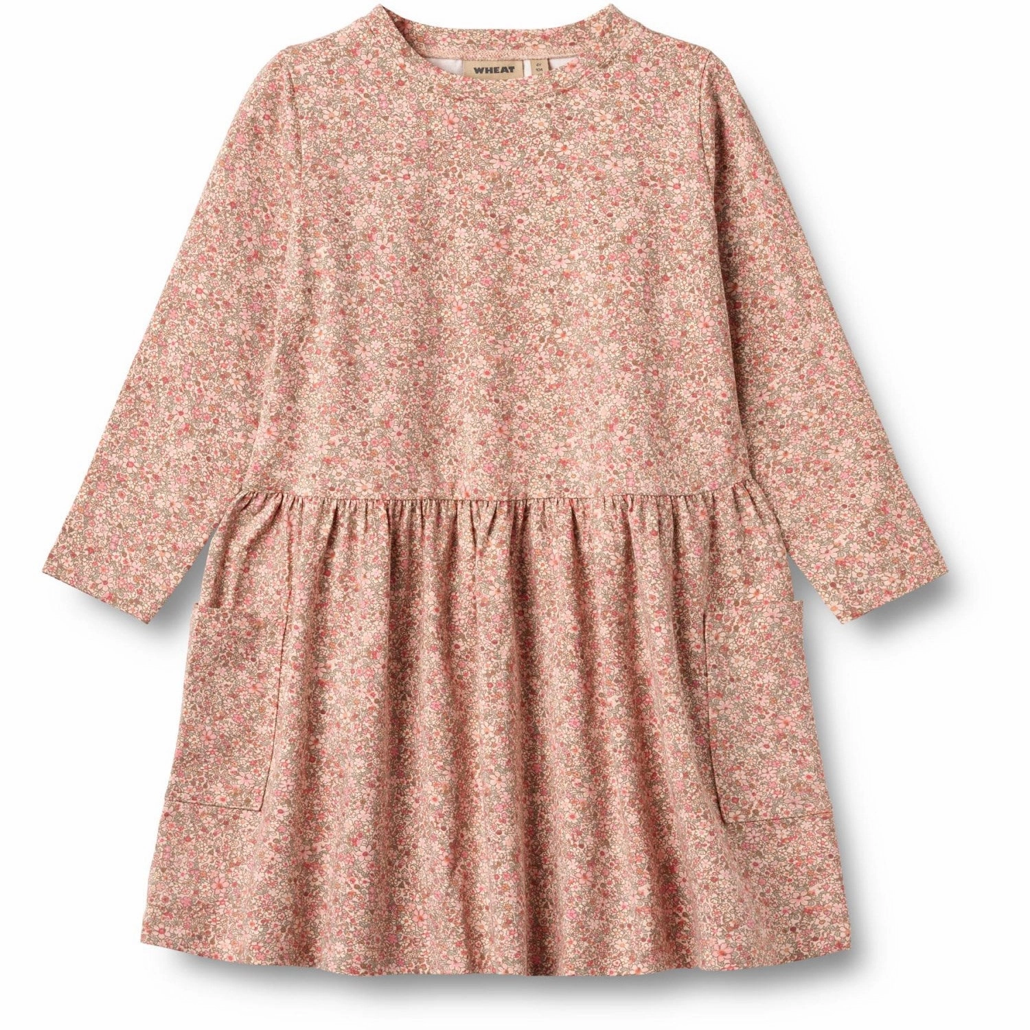 Wheat Rose Dust Flower Meadow Jersey Dress L/S Bessie Cozy Flex Comfort Layer