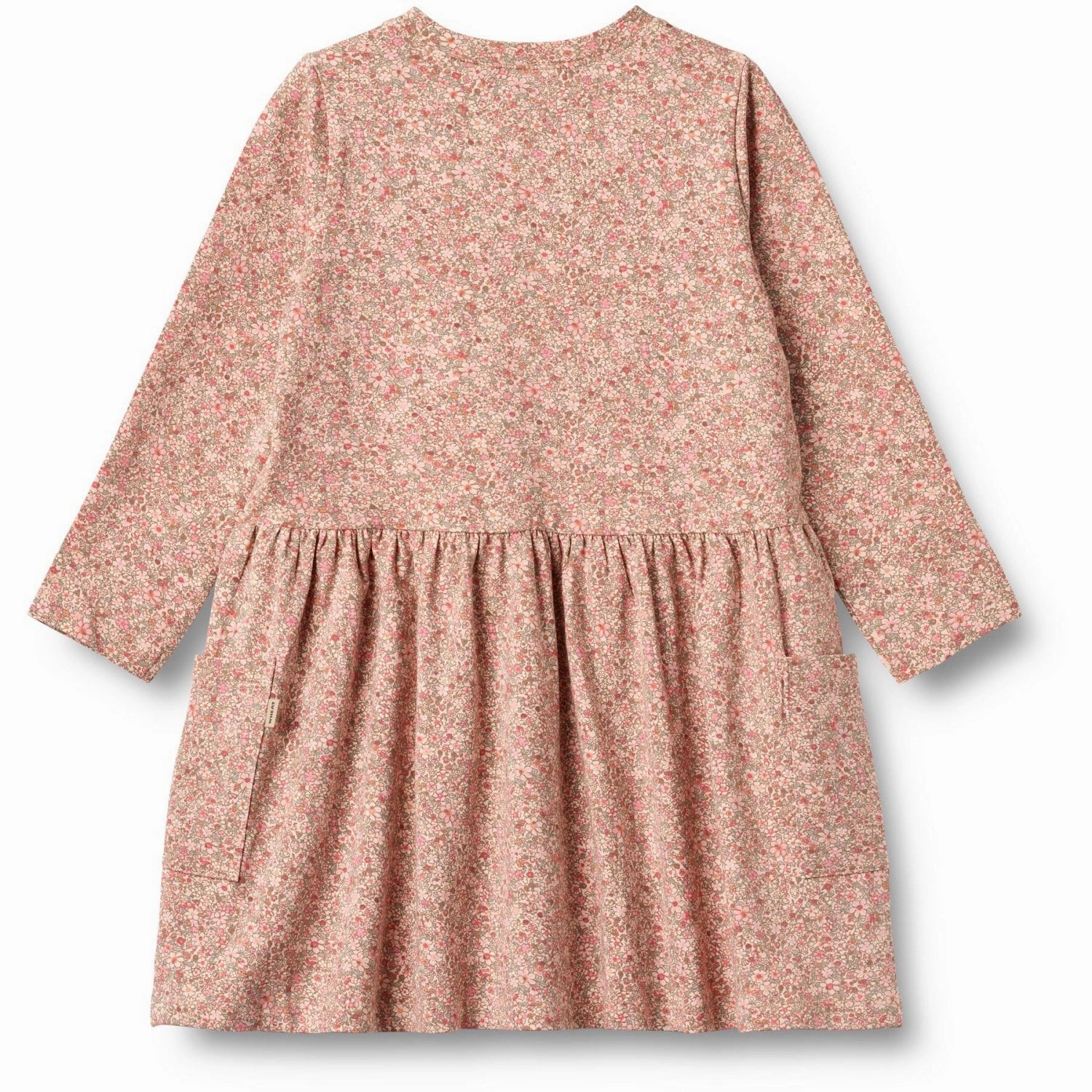 Sage Glow Wheat Rose Dust Flower Meadow Jersey Dress L/S Bessie