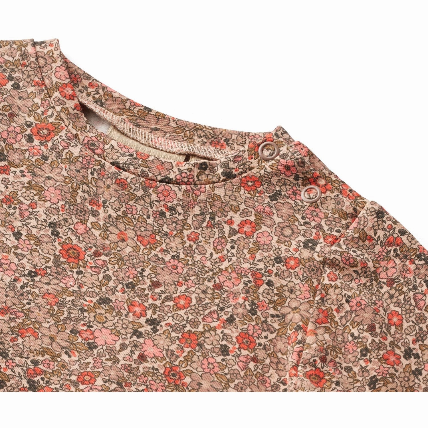 Wheat Rose Flower Meadow Jersey Dress Sessa Relax Style FadeResistantColor