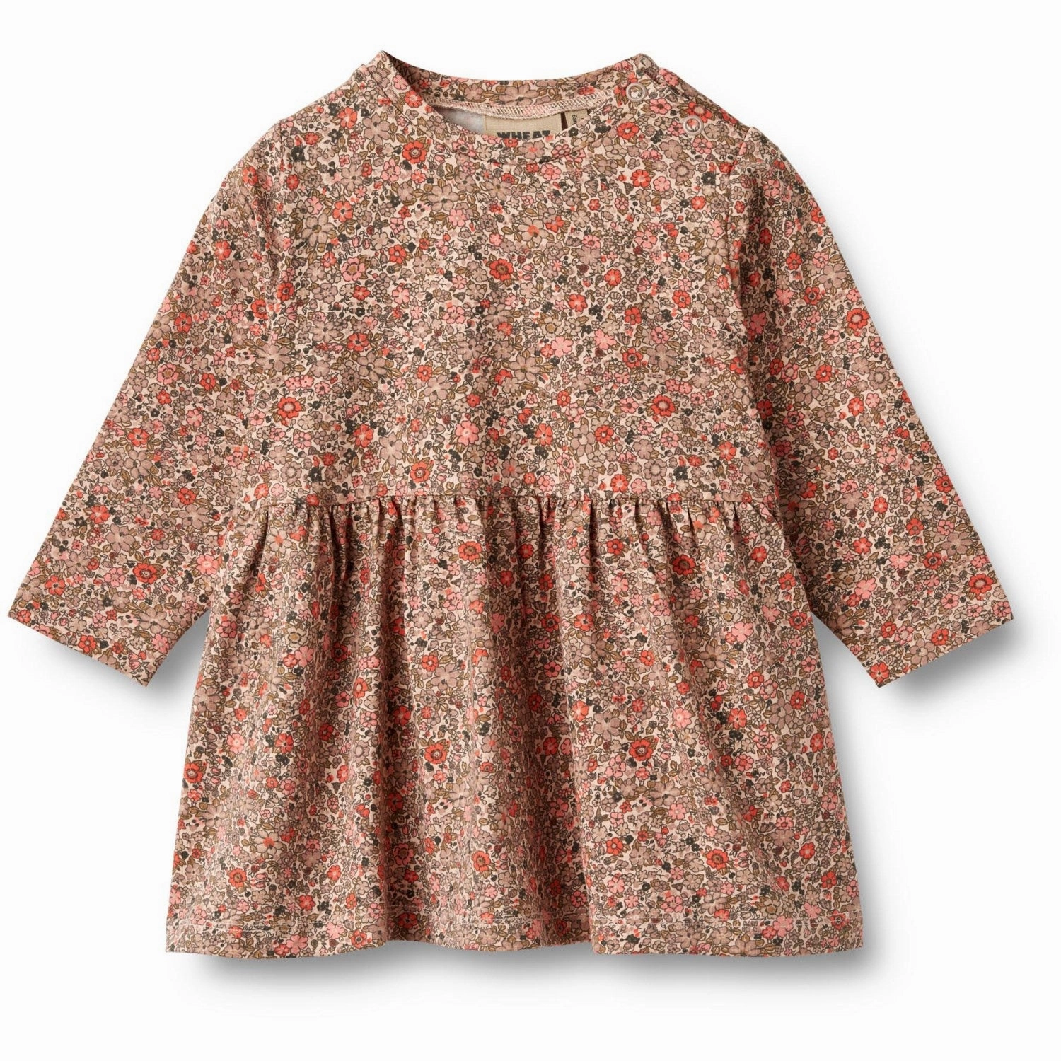 Easy Pairing Wheat Rose Flower Meadow Jersey Dress Sessa
