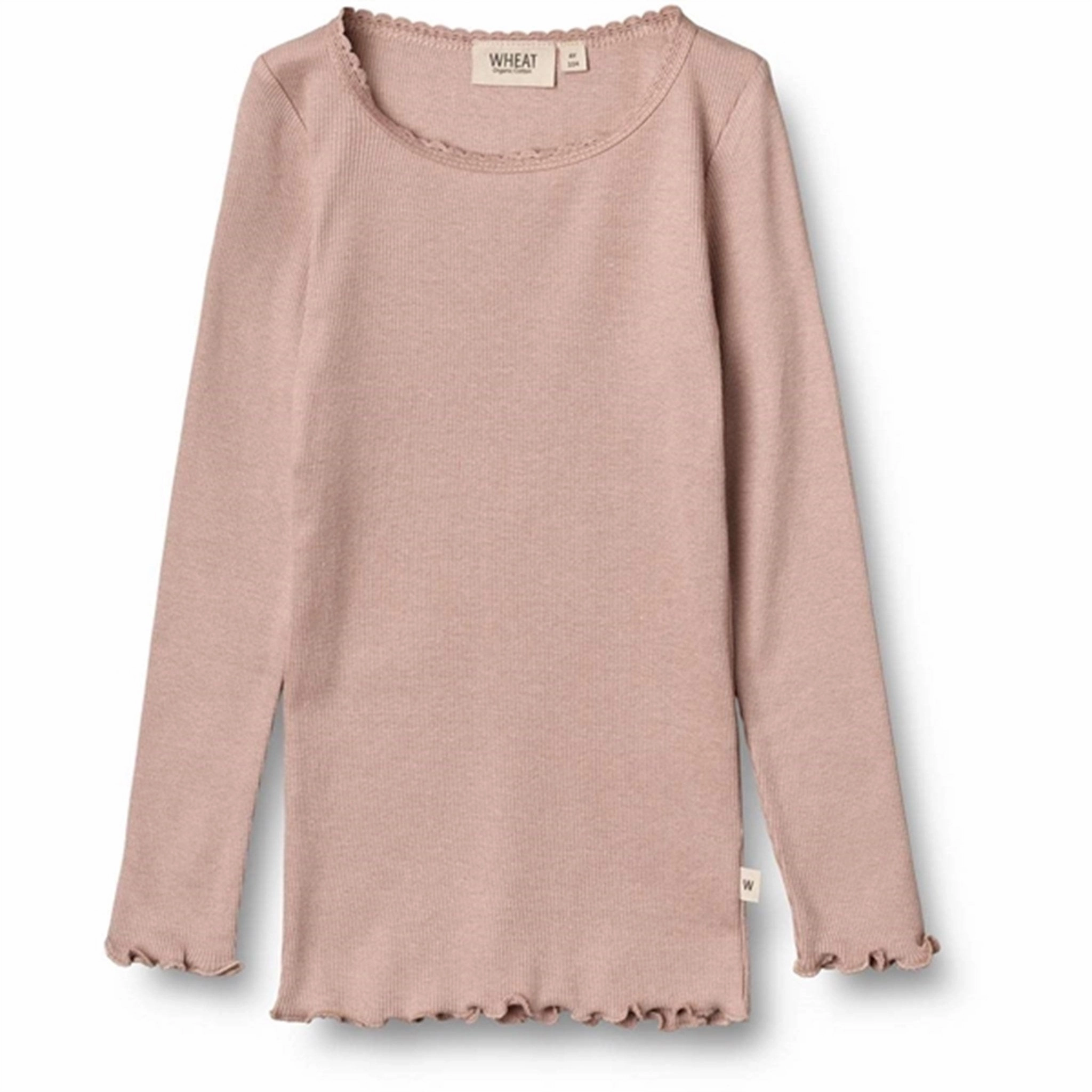 Designer Look Year-Round Favorite Wheat Rose Rib Lace Blouse