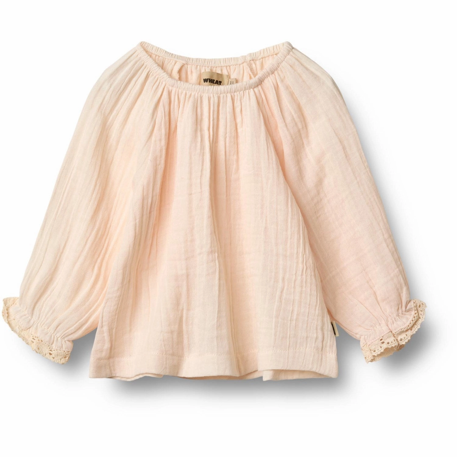 Wheat Rose Water Blouse Merle high-low hem