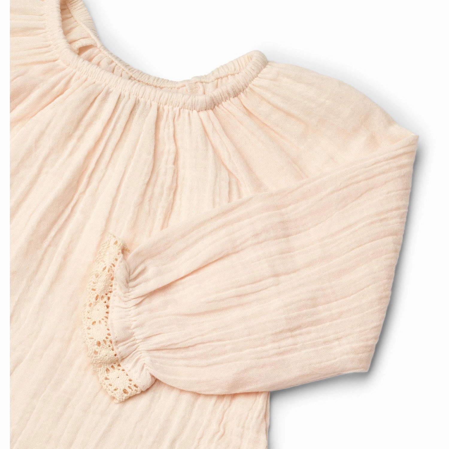 Wheat Rose Water Blouse Merle Unstructured Shoulder Striped Pattern