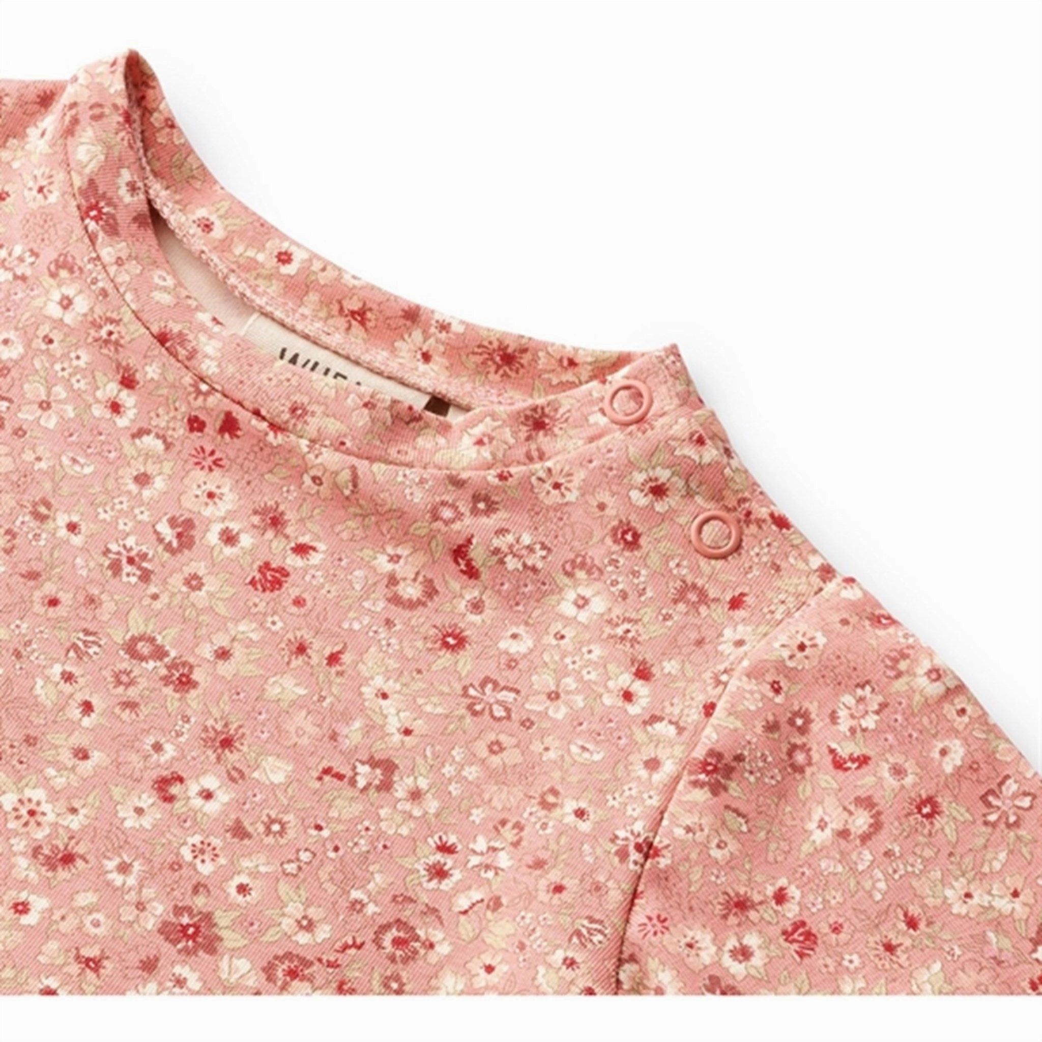 Wheat Rosette Flowers Jersey Dress Sessa Relaxed and Effortless Festive Wear