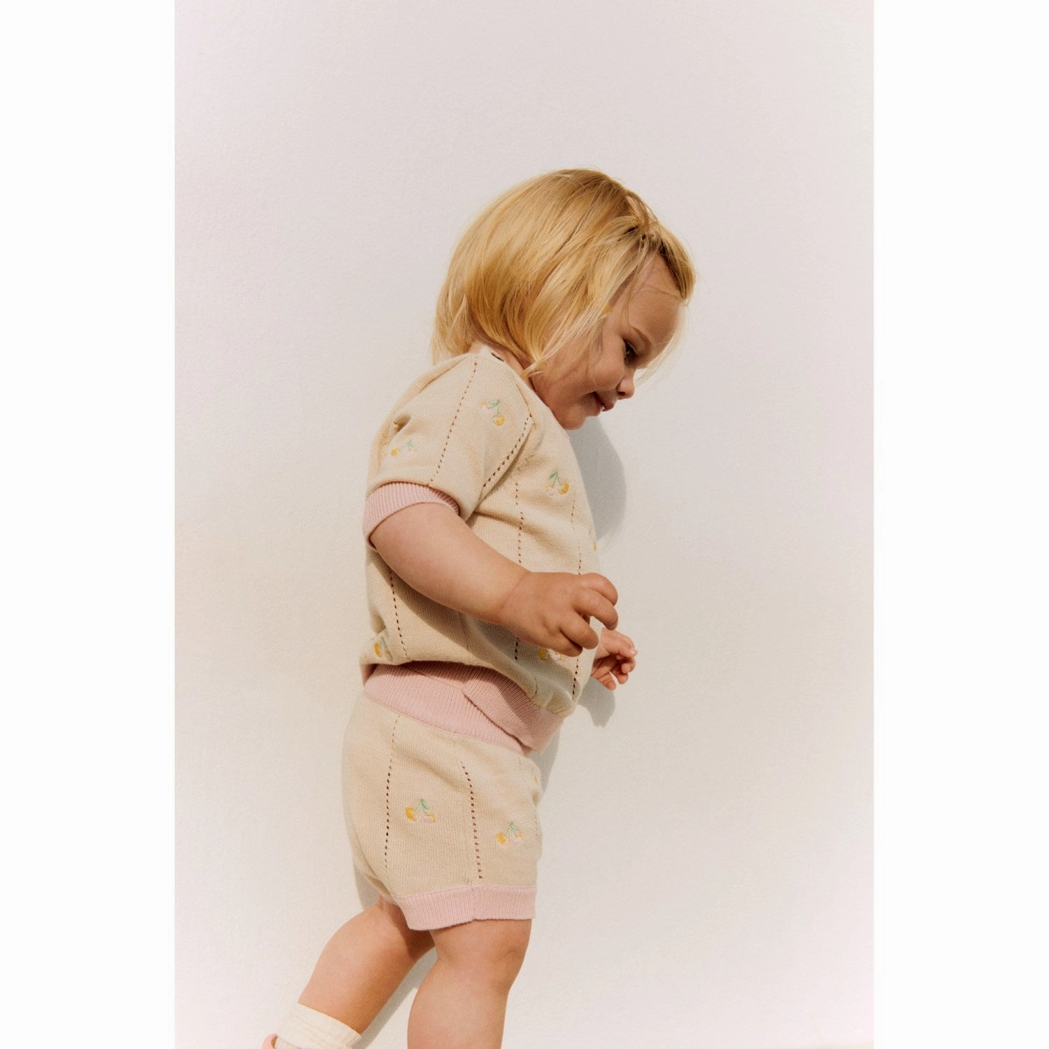 Fit for Any Season Wheat Sandshell Knit Top S/S Malvina