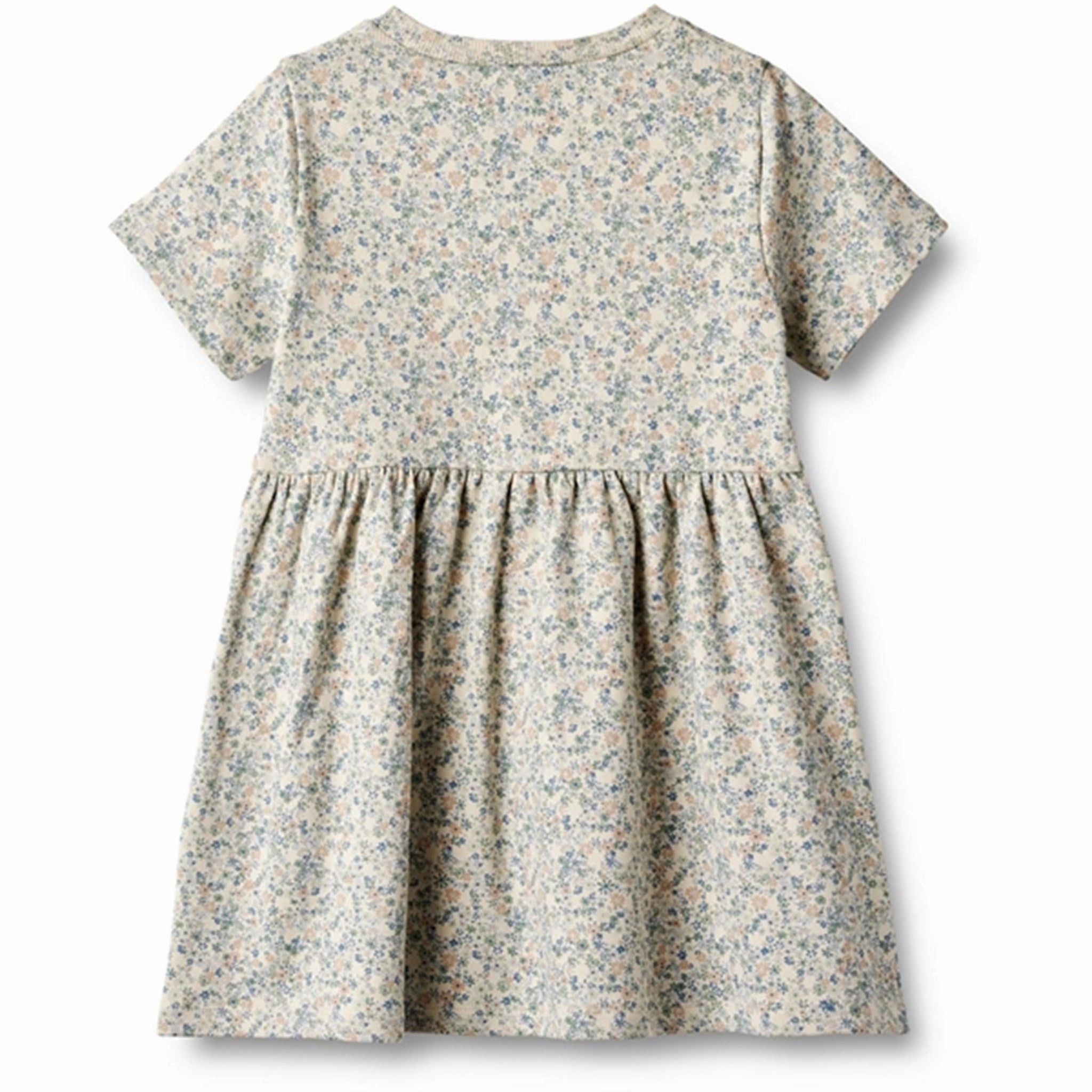 Chill Design Wheat Sandshell Mini Flowers Jersey Dress Anna