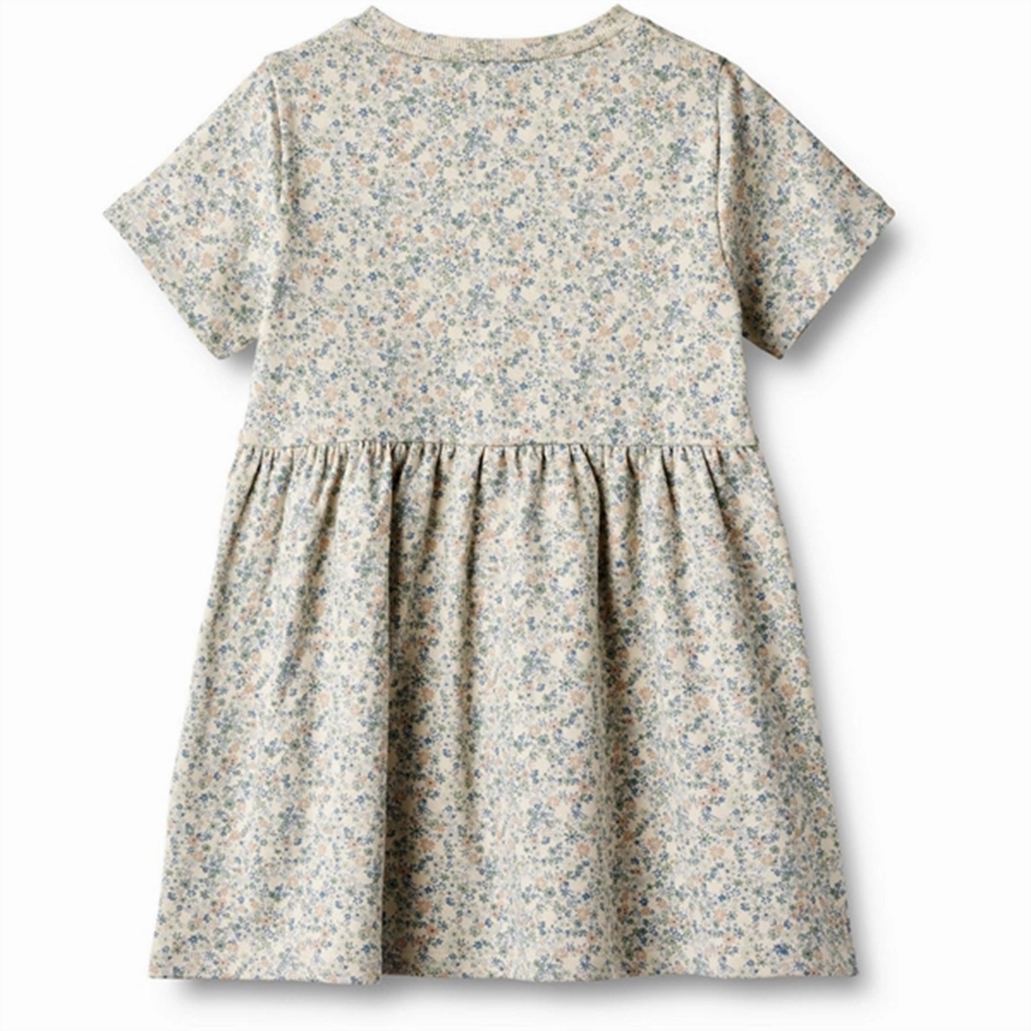 Wheat Sandshell Mini Flowers Jersey Dress Anna Tall Fit Modern Texture