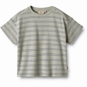 Reinforced Hems Sporty Chic Wheat Sea Mist Stripe T-shirt Tommy