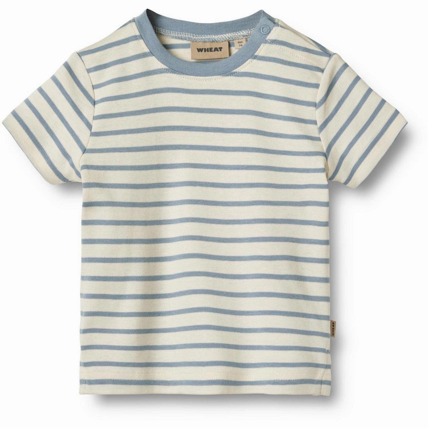 Sporty Style Wheat Shell Stripe T-shirt Tobias