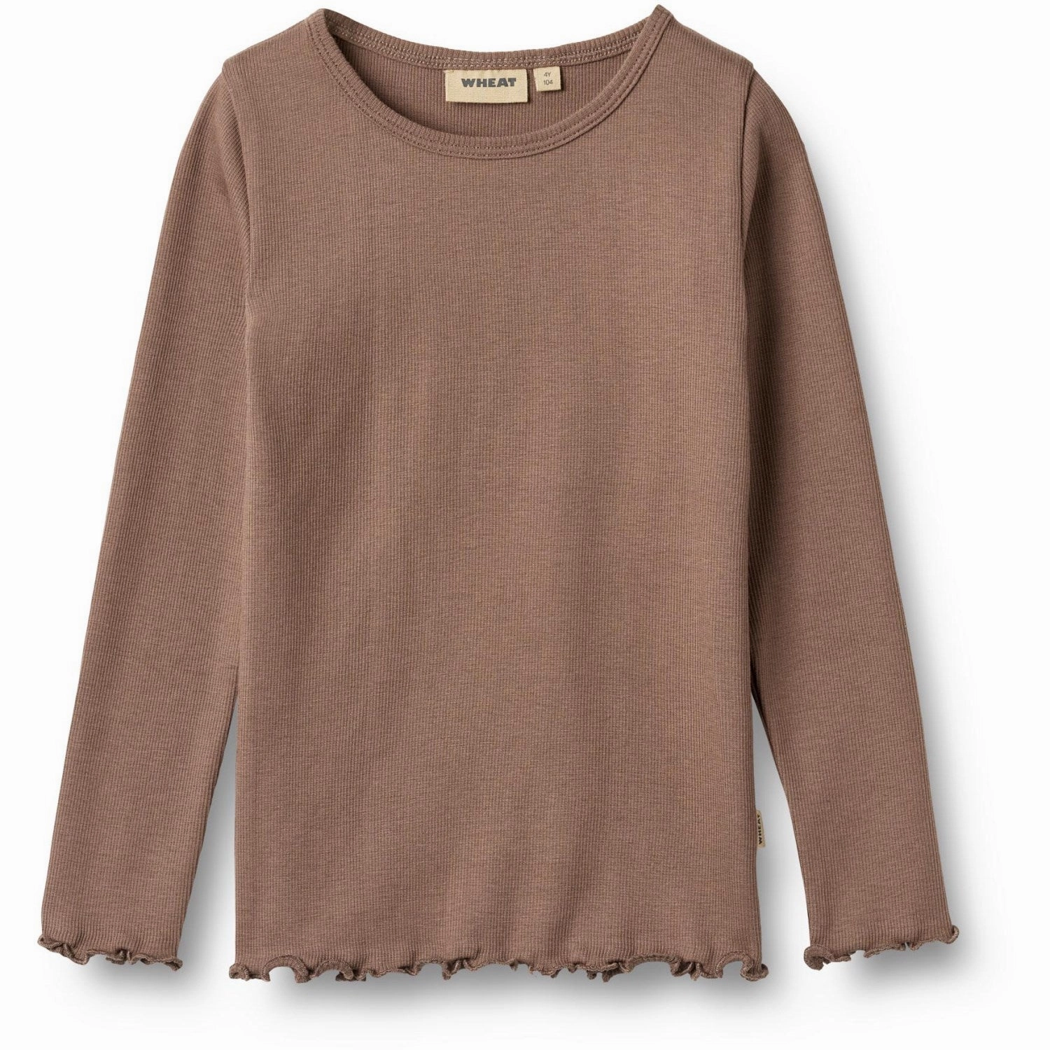 Loose Fit Modern Aesthetic Wheat Toffee Brown Blouse Ida