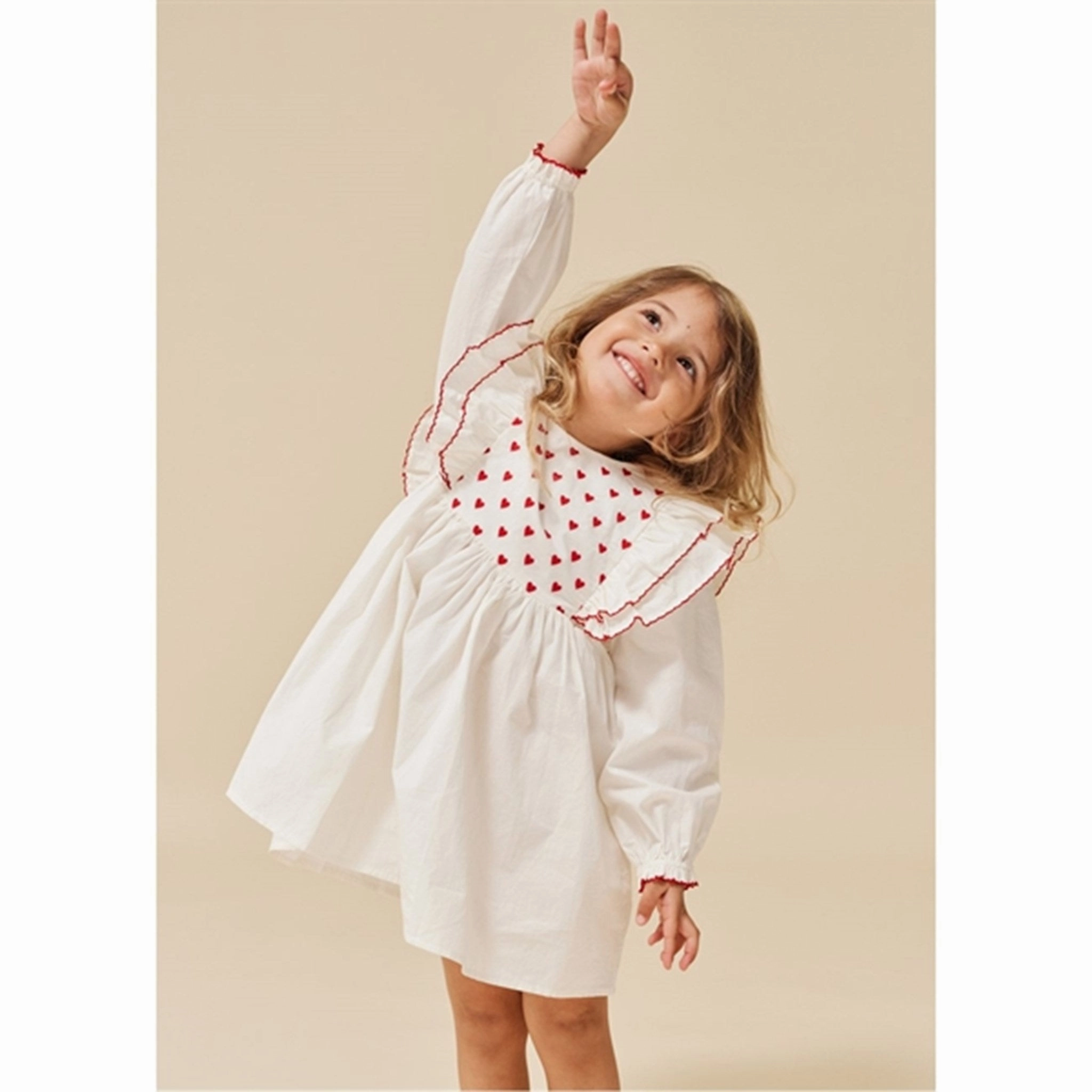 Konges Sl?jd Optic White Coeur Dress Romance Glow skin friendly