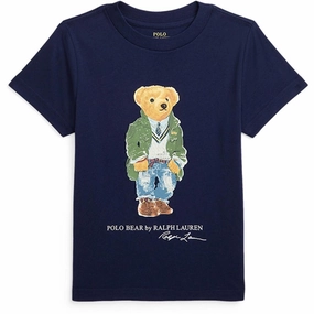 Polo Ralph Lauren Boy T-Shirt Paris Bear Newport Navy outdoor concert Easygoing Wear