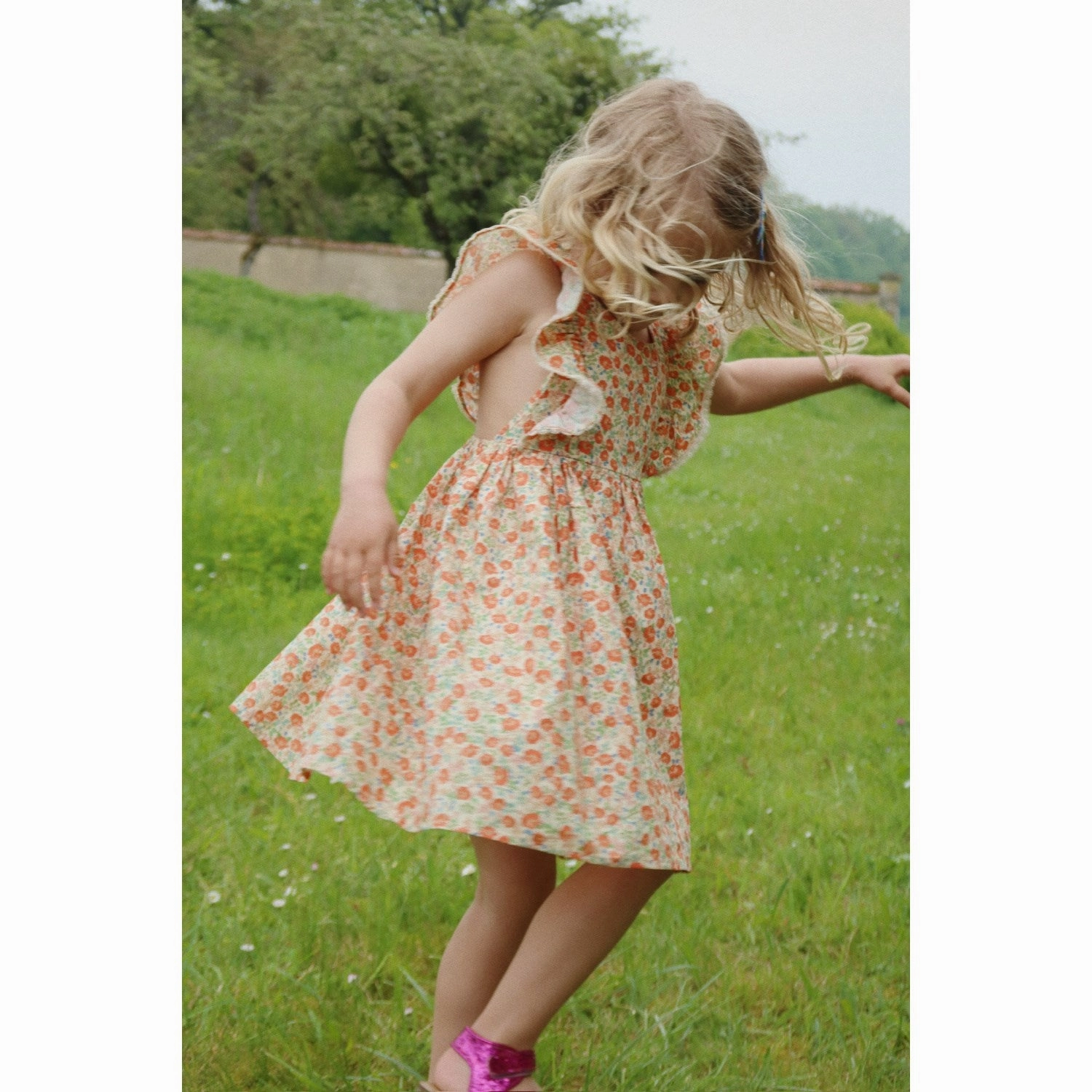 Konges Sl?jd Kaluka Verbena Dress Gots Back Detail