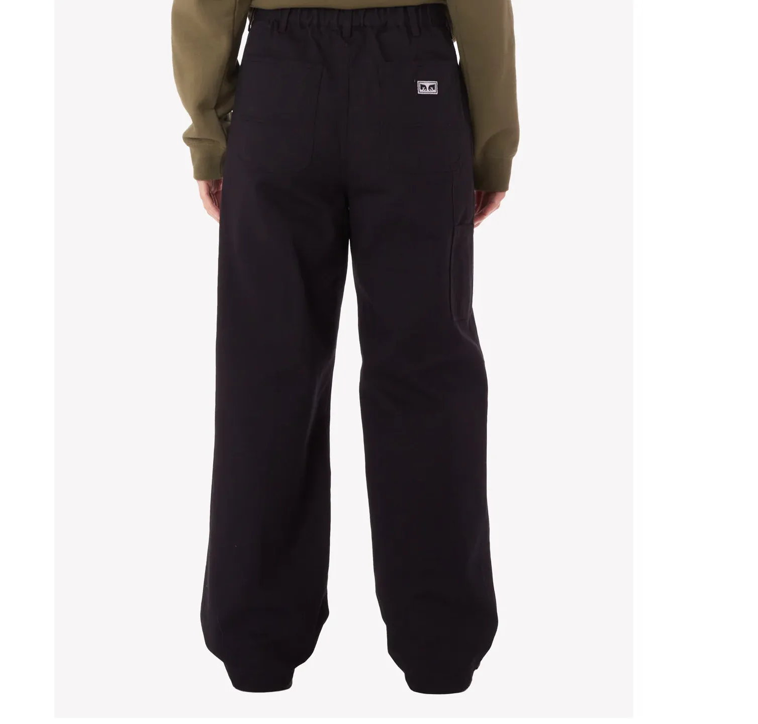 Obey pantalone jeans da donnaCarpenter Brighton 242020087 nero Quick Wash AntiPillingFabric