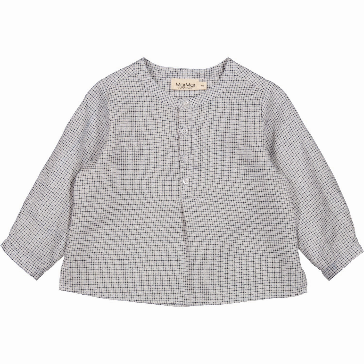 Multi Pocket Utility MarMar Linen Mini Check Totoro Shirt