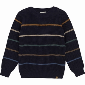 Non Static Finish Tailored Cuffs Minymo Parisian Night Pullover Knit