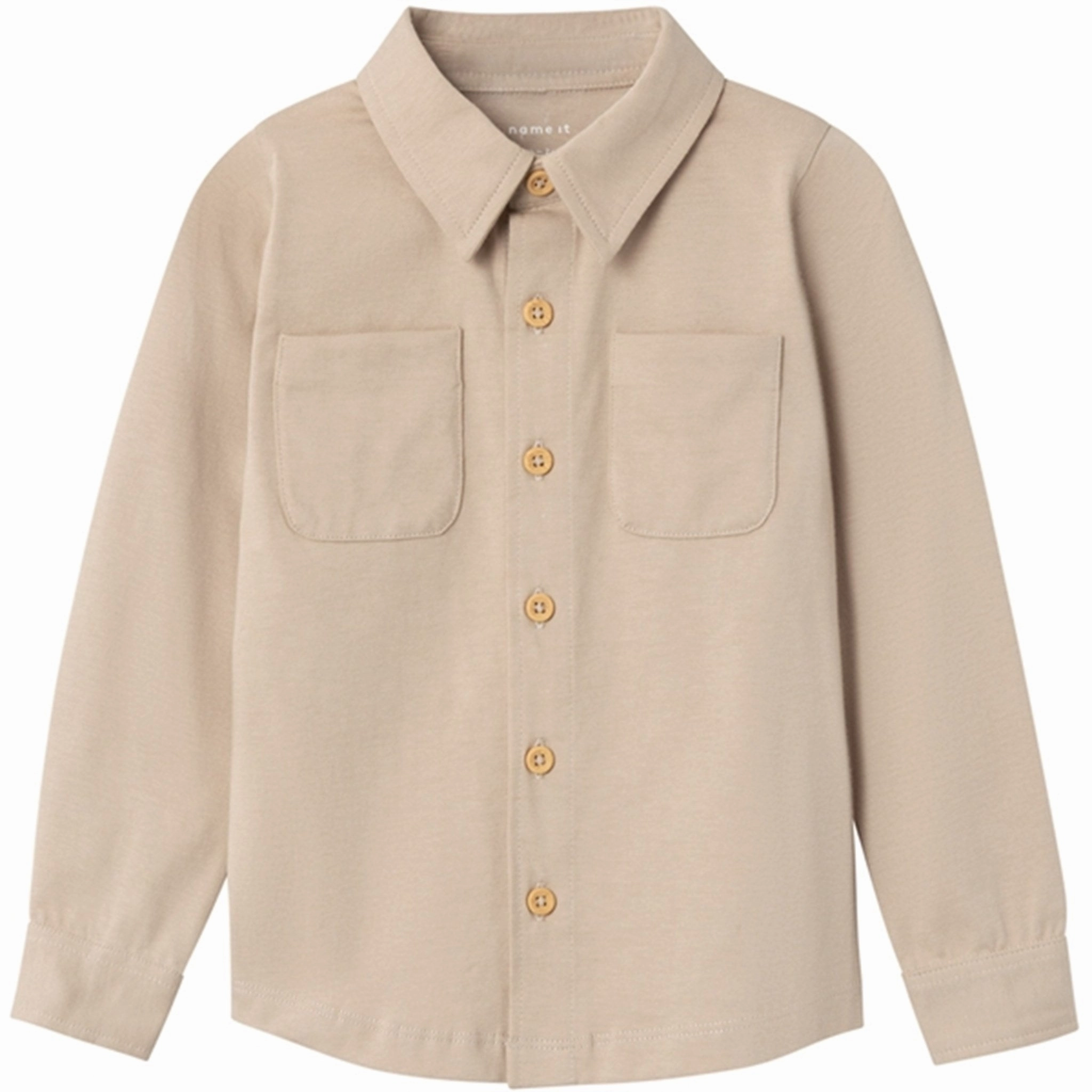 Versatile Layering Piece Name it Oxford Tan Ronald Jersey Shirt