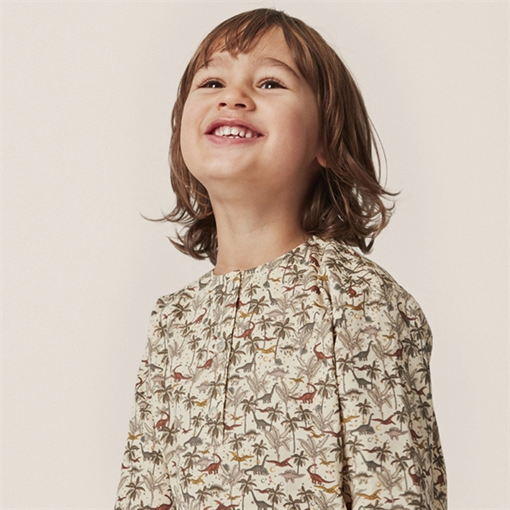 Distressed finish Konges Sl?jd Dino Verbena Shirt