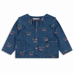 Konges Sl?jd Ma Grande Cerise Denim Magot Denim Shirt Gots Modern Look Anti Cling Fabric