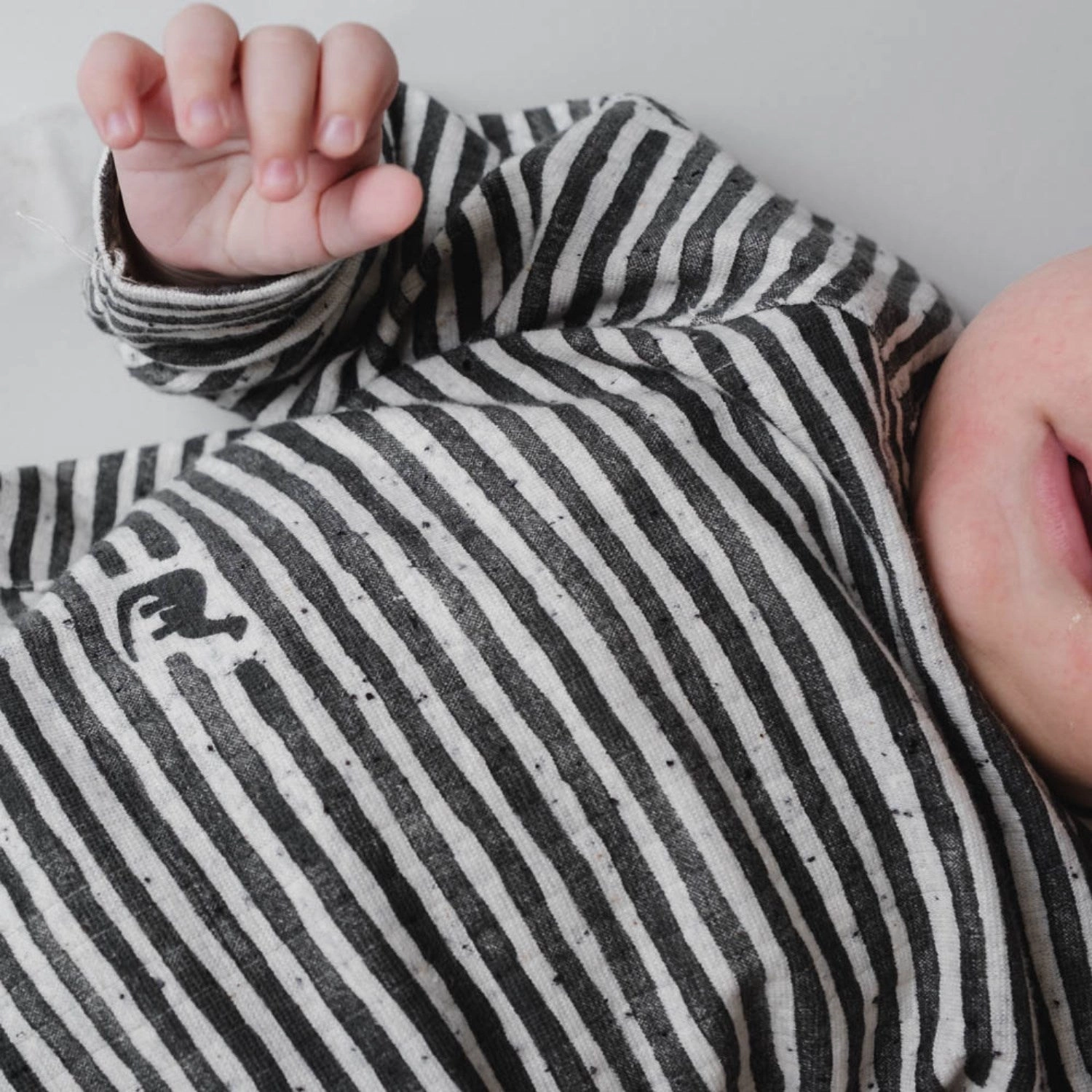 That's Mine Mono Dino Stripe Aksel Blouse Sophisticated Look Breathable Material