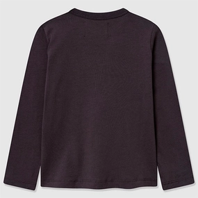 Layered Hemline Subtle patterns Wood Wood Black Coffee Kim Print Blouse