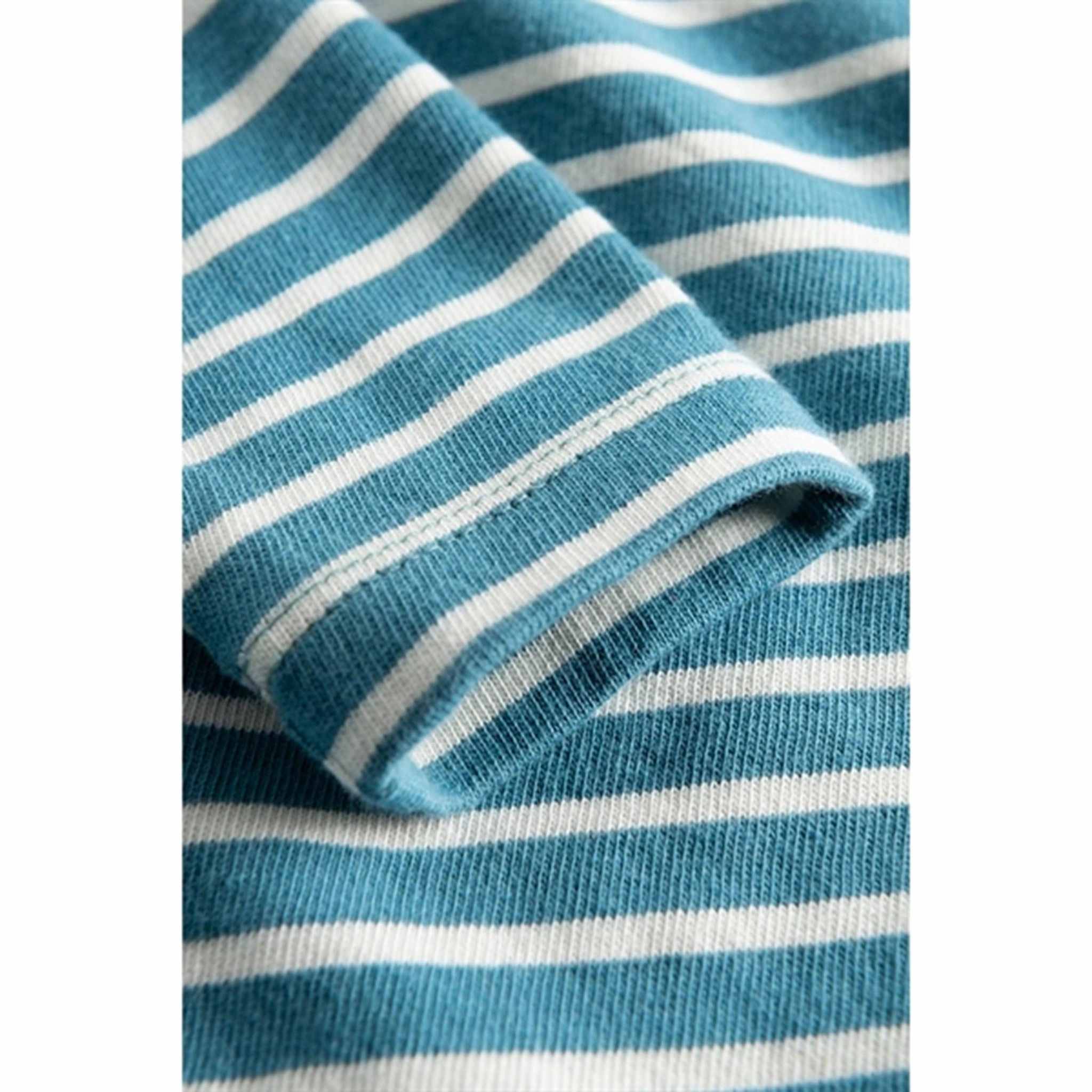 Wood Wood Bright Blue/Off White Stripes Kim Shirt Seasonal Fashion