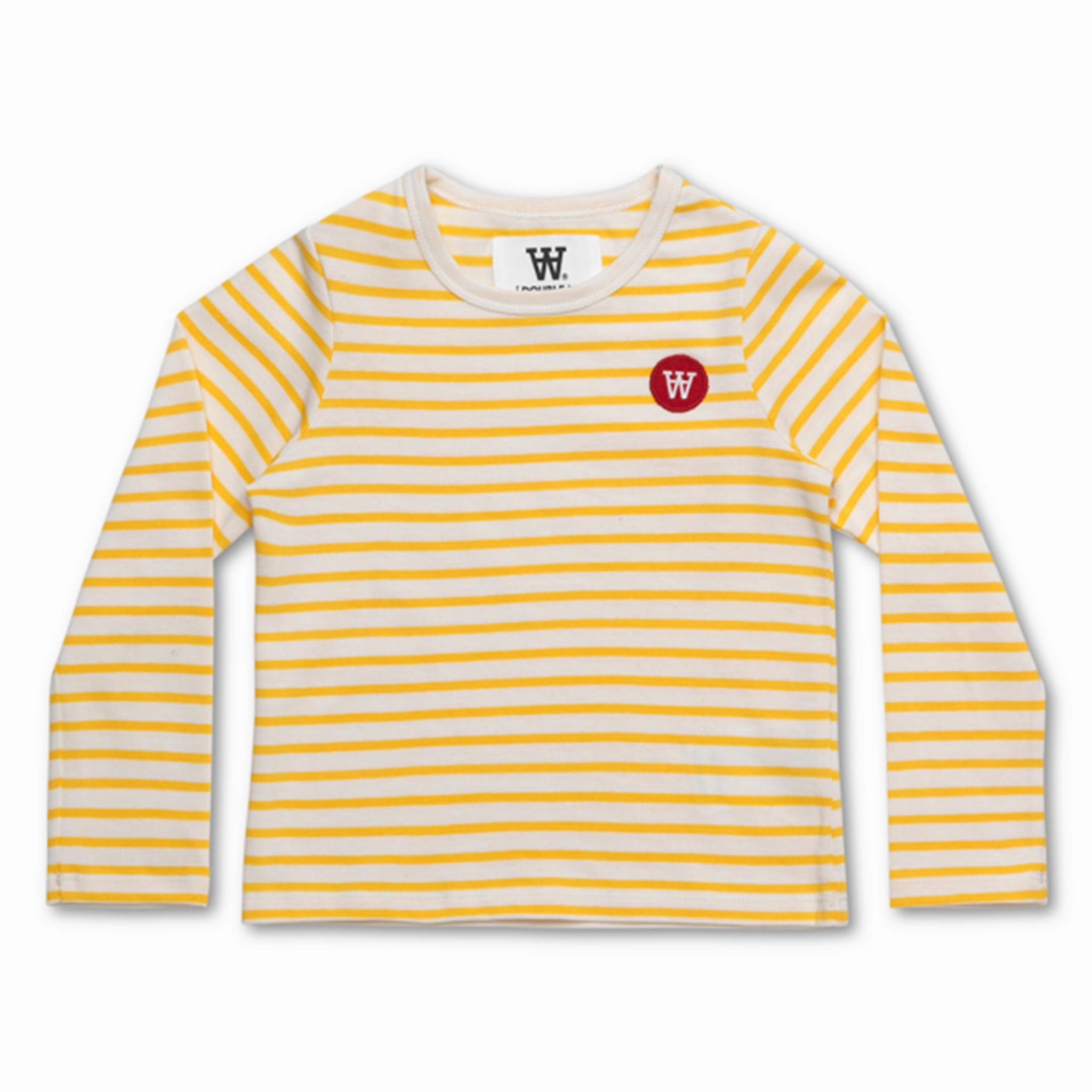 Wood Wood Double A Kim Blouse Off White/Yellow Stripes Quick Dry Technology