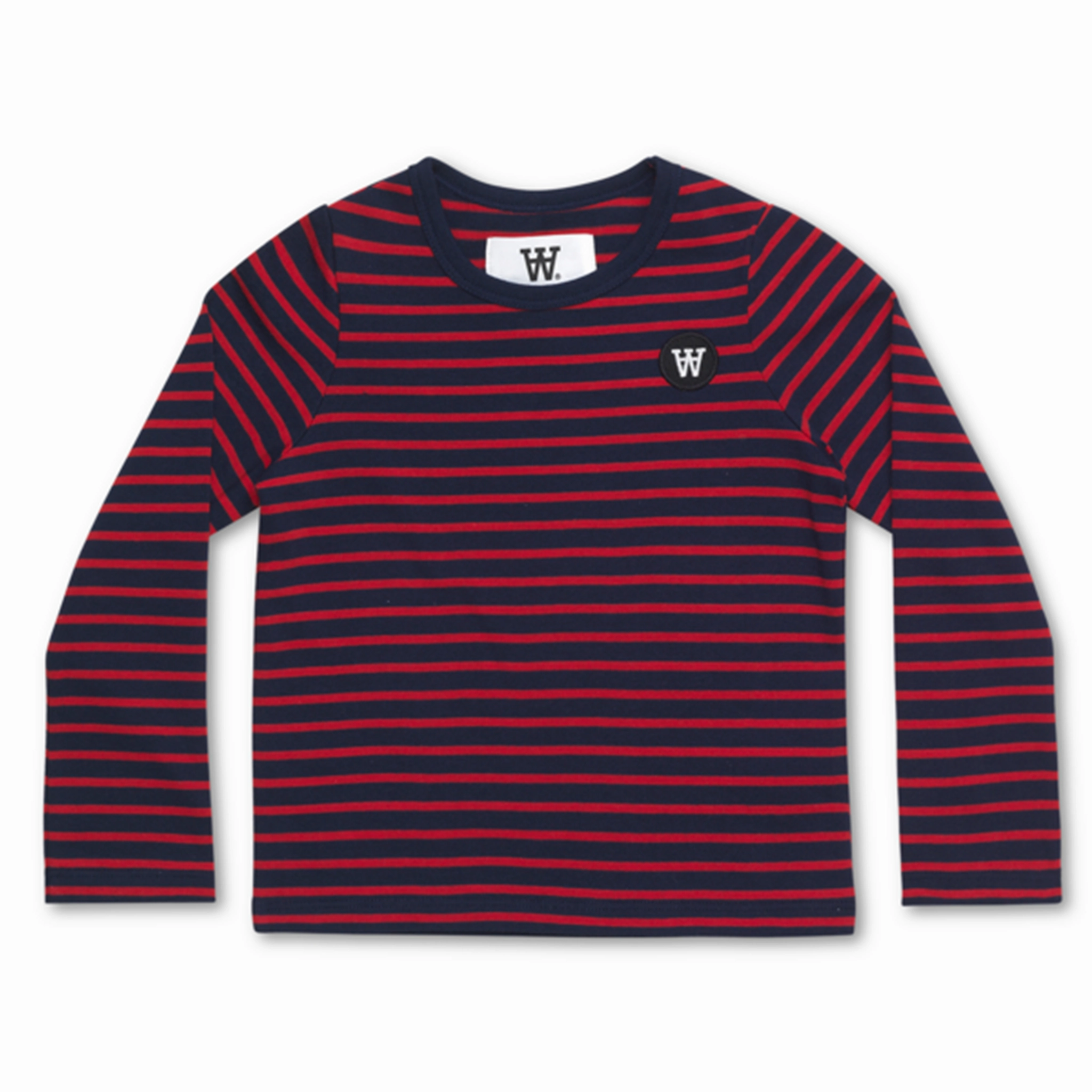 Summer Vibes Wood Wood Double A Kim Bluse Navy/R?d Stripet