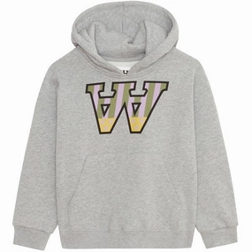 Wood Wood Grey Melange Izzy Usaa Hoodie Cozy Night In Street Sense