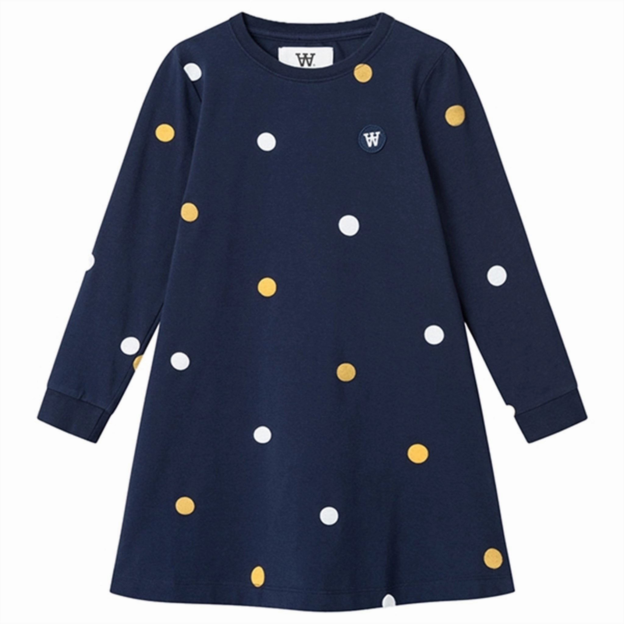 Relax Style Wood Wood Navy Aya Pois Dress