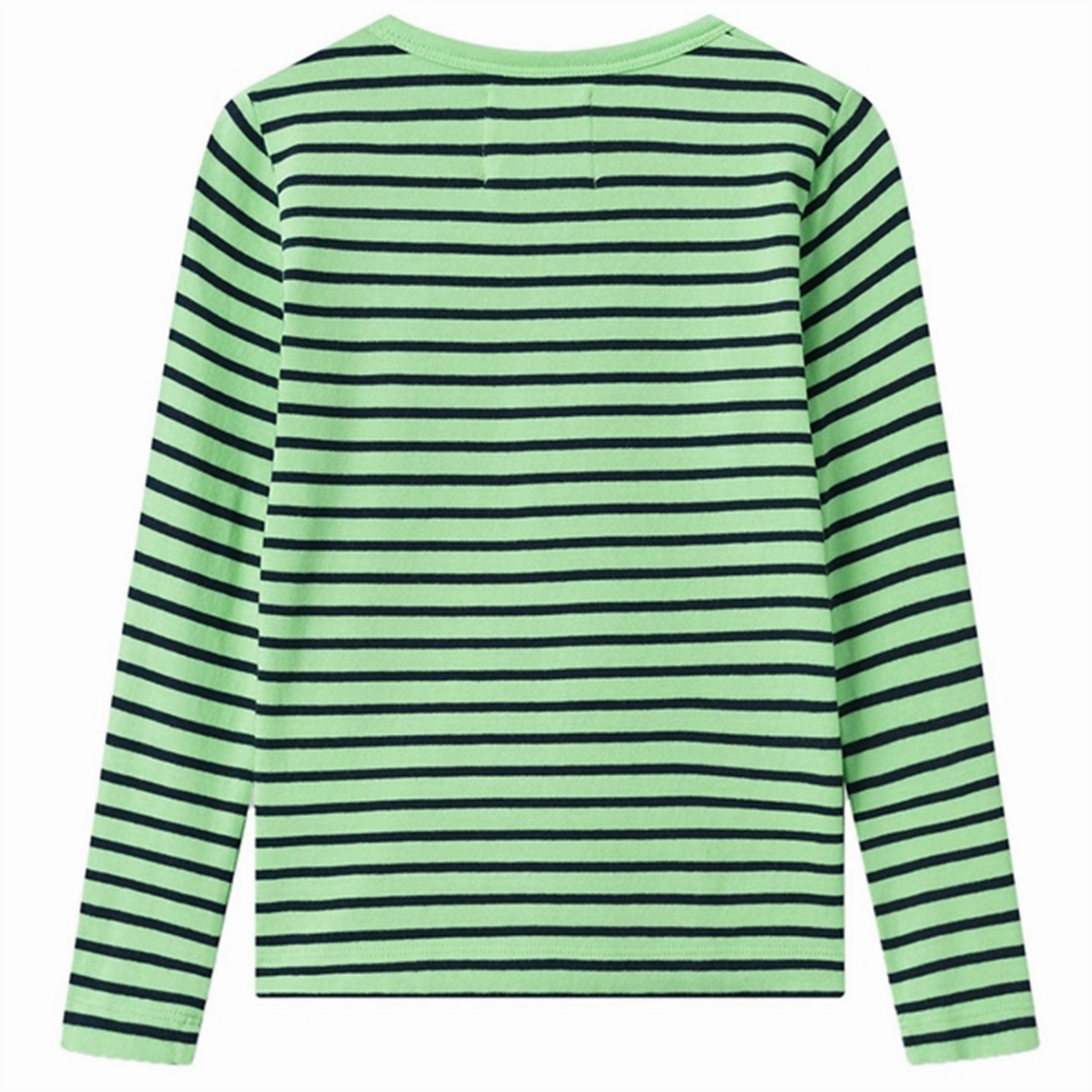 Wood Wood Pale Green/Navy Stripes Kim Shirt Trendy Fashion Striped style