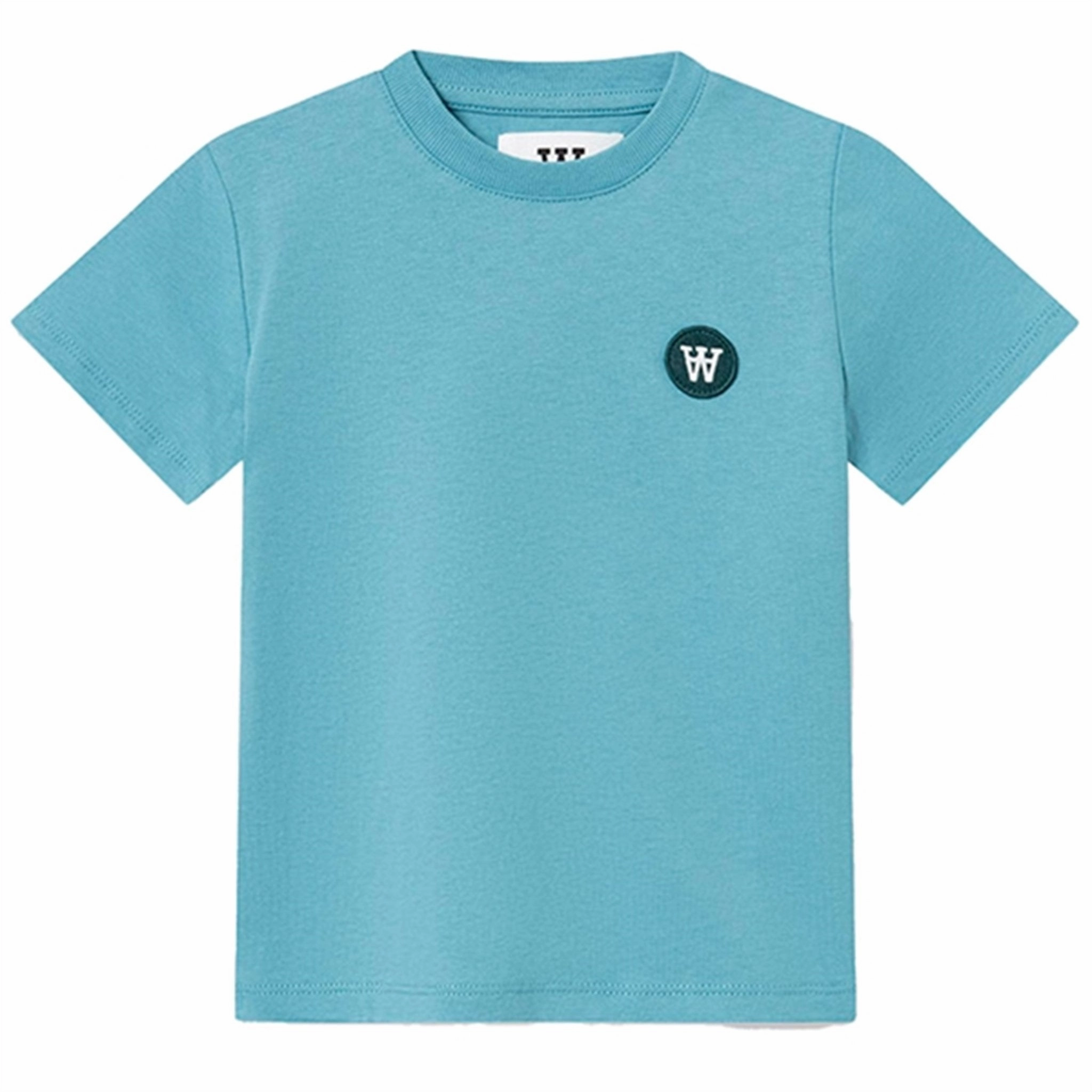 Trendy Everyday Casual Wood Wood Sky Blue Ola T-Shirt