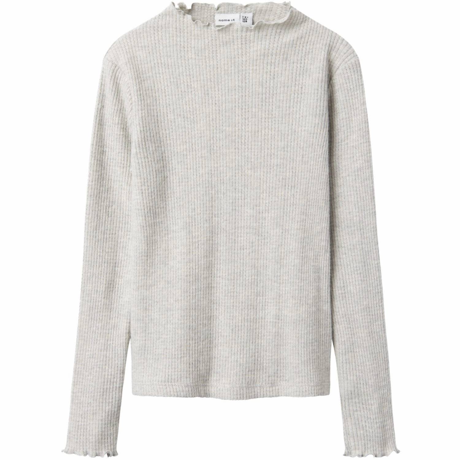 Name It Light Grey Melange Tulpu Blouse Vibrant Colors