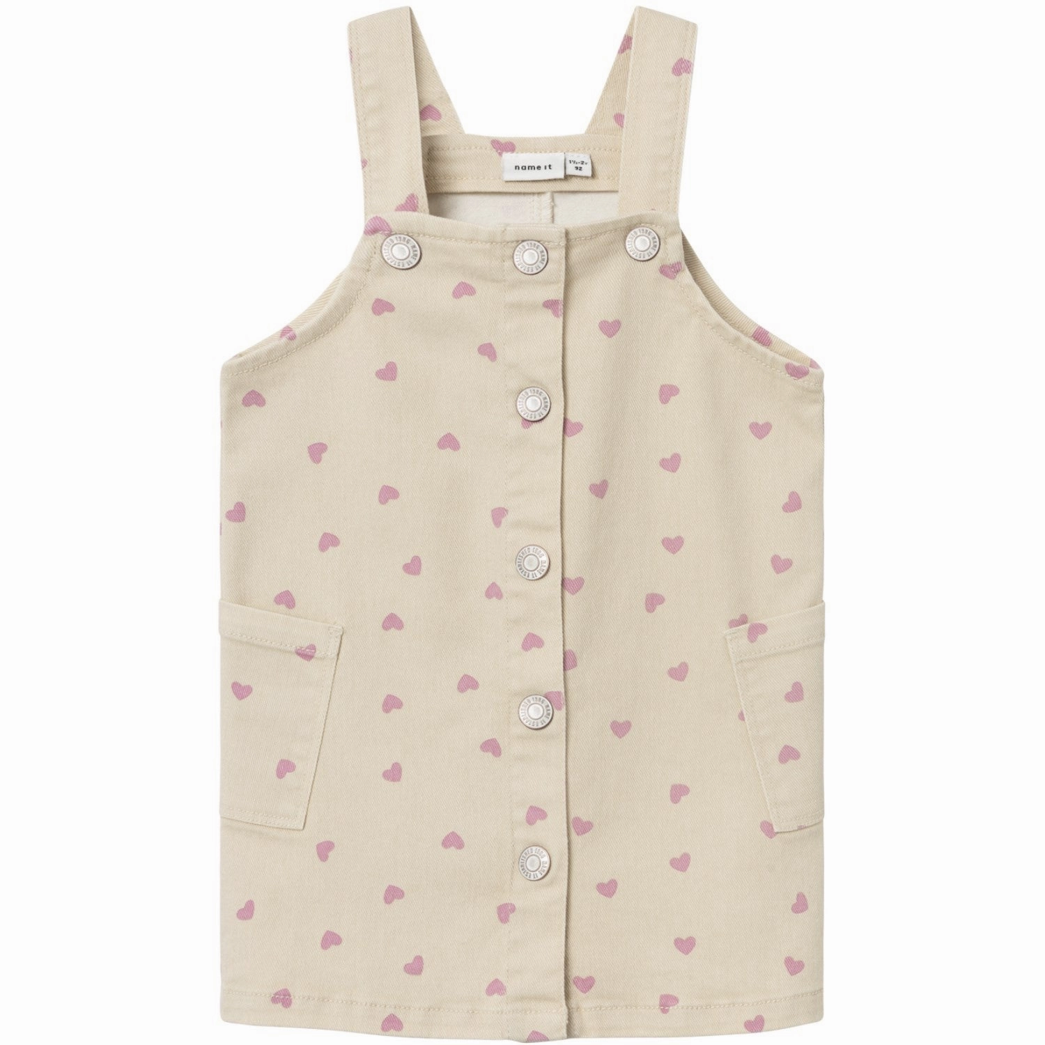 Name It Summer Sand Heart Ane Twill Spencer Dress Tailored-fit Classic Layer