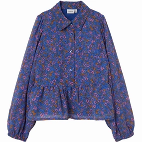 Pure Cotton Name it Dazzling Blue Olasigne Blouse