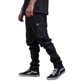 Dolly Noire pantalone Easy Cargo in cotone Ripstop pa901-qn-01 nero Simple Fit