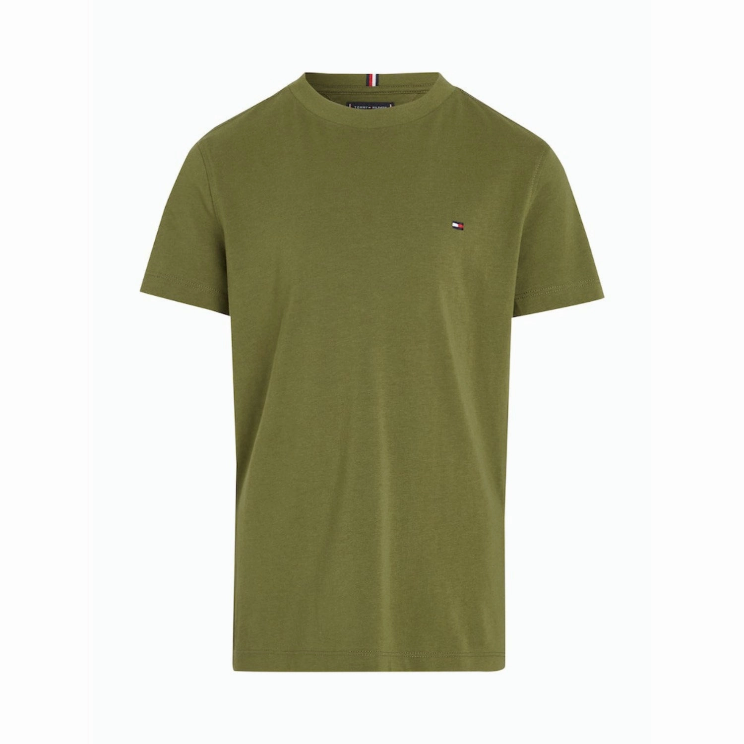 Tommy Hilfiger Utility Olive Essential Cotton Tee S/S Smart Casual Look