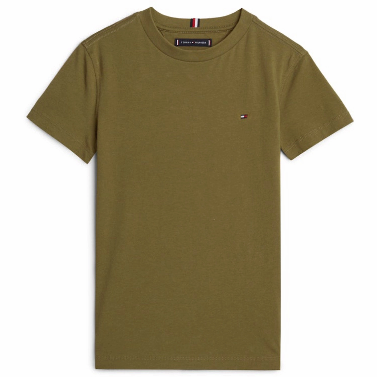 Tommy Hilfiger Utility Olive Essential Cotton Tee S/S Trendy Basics