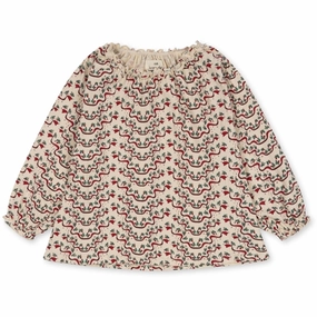 Linen blend Konges Sl?jd Esta Rouge Chleo Blouse