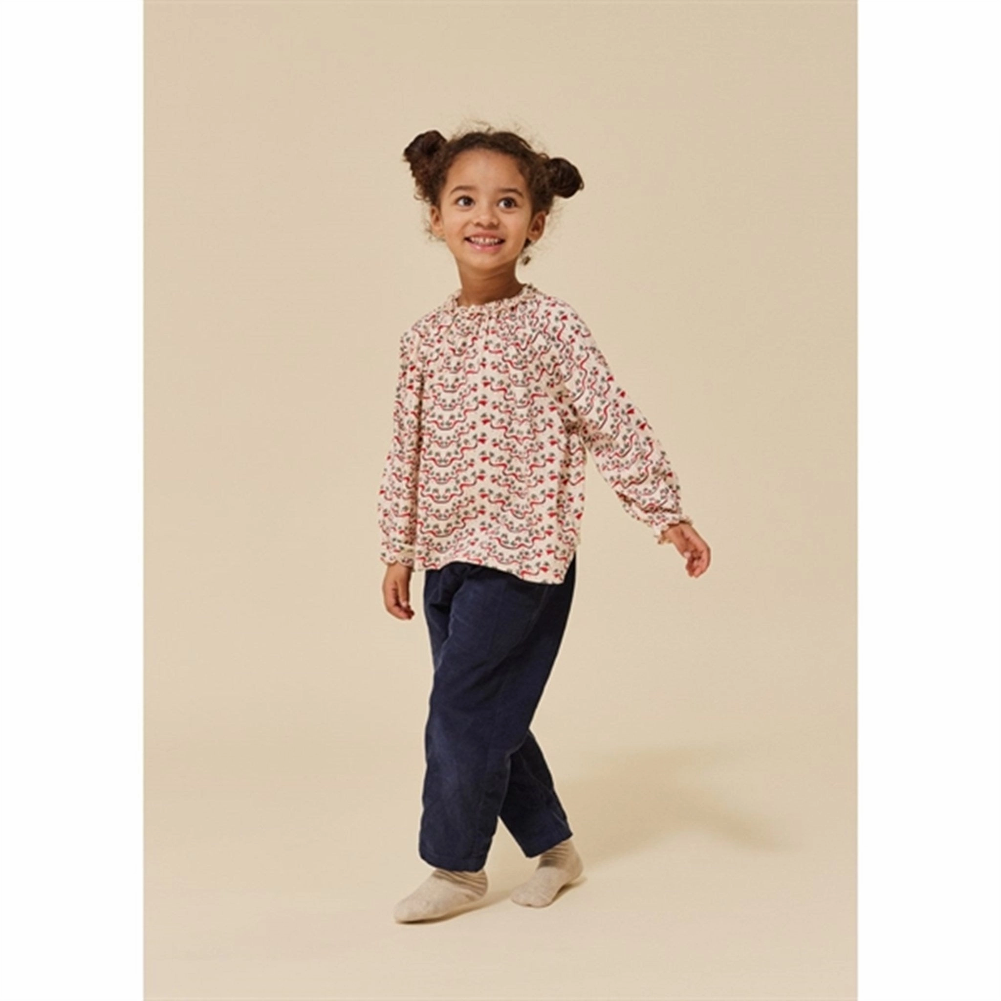 Contemporary Style Bamboo Fiber Blend Konges Sl?jd Esta Rouge Chleo Blouse