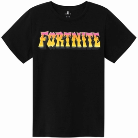 Name It Black Maois Fortnite T-Shirt FadeResistantPrint Effortless Fit