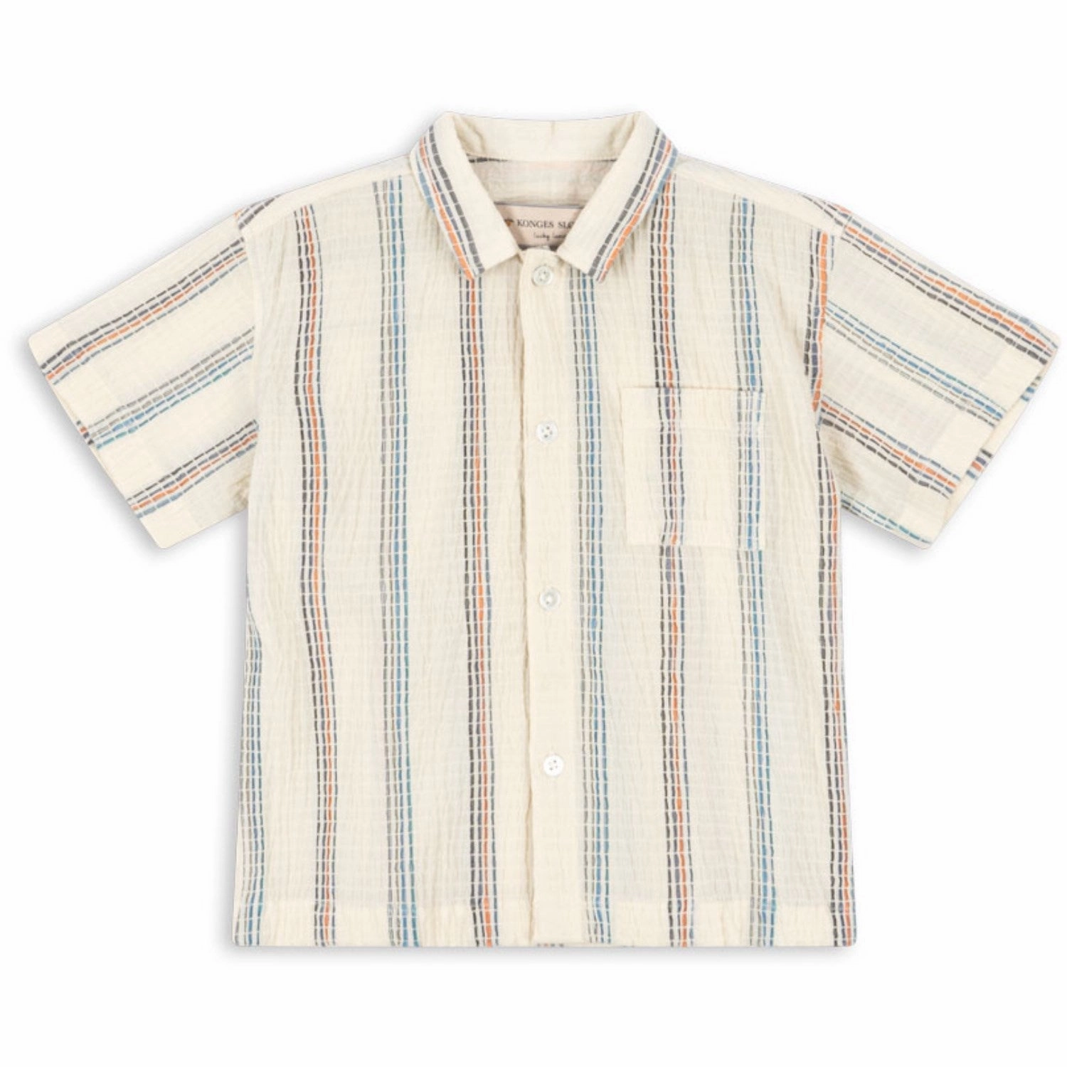 Multipurpose Layering Fabric Fitted Design Konges Sl?jd Antique White Vincent Ss Shirt Gots